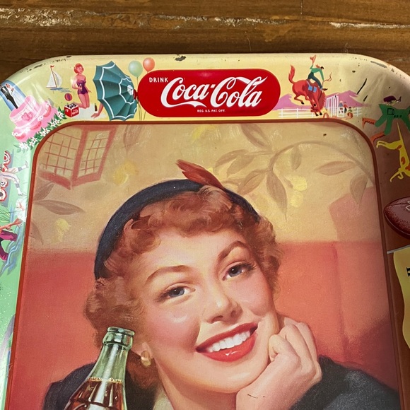 Coca-Cola Retro Multicolor Tray - Picture 2 of 3